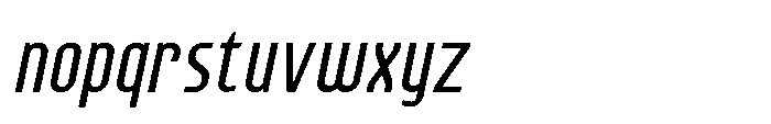 Lineon Sans Italic Font LOWERCASE