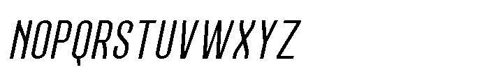 Lineon Sans Light Italic Font UPPERCASE