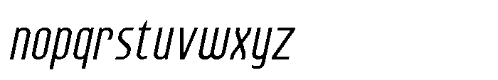 Lineon Sans Light Italic Font LOWERCASE