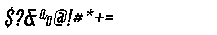 Lineon Sans Medium Italic Font OTHER CHARS