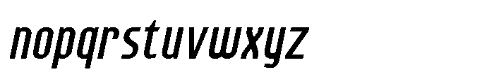 Lineon Sans Medium Italic Font LOWERCASE