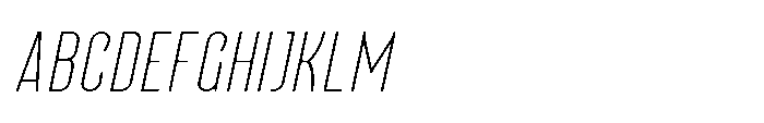 Lineon Sans Thin Italic Font UPPERCASE