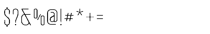 Lineon Sans Thin Font OTHER CHARS
