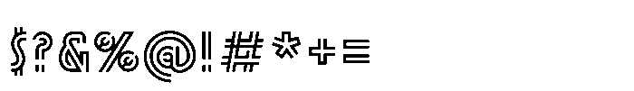 Linetouch Two Font OTHER CHARS