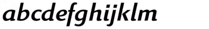 Linex Sans Pro Italic Font LOWERCASE