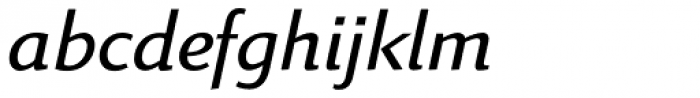 Linex Sans Pro Light Italic Font LOWERCASE