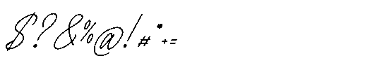 Lingered Amaya Italic Font OTHER CHARS