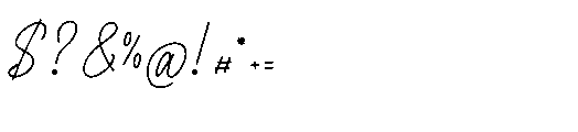 Lingered Amaya Regular Font OTHER CHARS