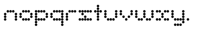 Lingodot Font LOWERCASE
