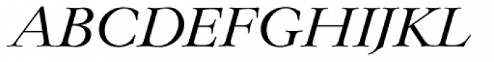 Lingwood EF Italic Font UPPERCASE