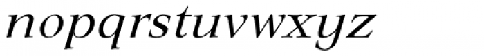 Lingwood EF Italic Font LOWERCASE