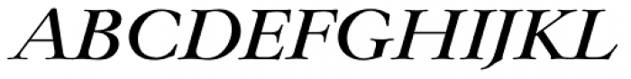 Lingwood EF Medium Italic Font UPPERCASE