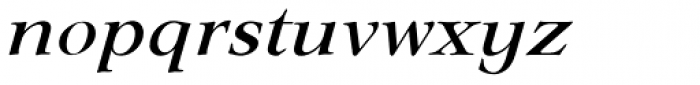 Lingwood EF Medium Italic Font LOWERCASE