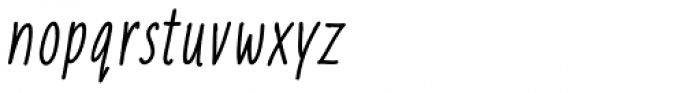 Liniga Italic Font LOWERCASE