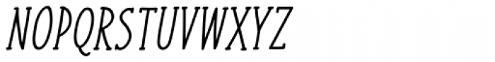 Liniga Serif Italic Font UPPERCASE
