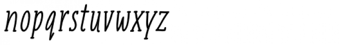 Liniga Serif Italic Font LOWERCASE