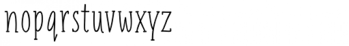 Liniga Serif Thin Font LOWERCASE