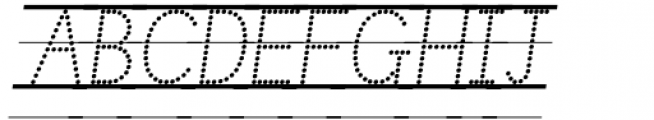 Linkpen Primary Join Dot Guide Italic Font UPPERCASE