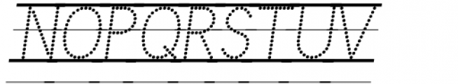 Linkpen Primary Join Dot Guide Italic Font UPPERCASE
