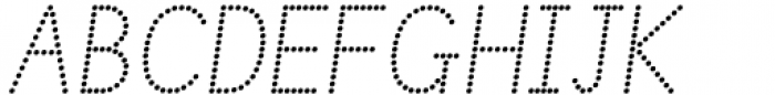 Linkpen Primary Join Dot Italic Font UPPERCASE