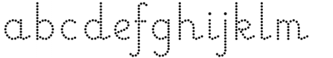 Linkpen Primary Join Dot Regular Font LOWERCASE