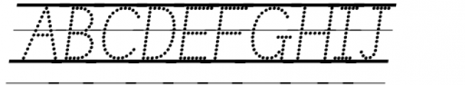 Linkpen Primary Print Dot Guide Italic Font UPPERCASE