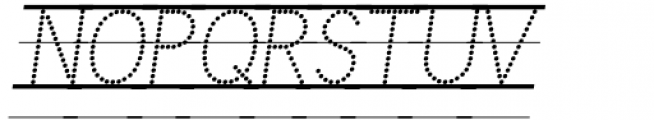 Linkpen Primary Print Dot Guide Italic Font UPPERCASE