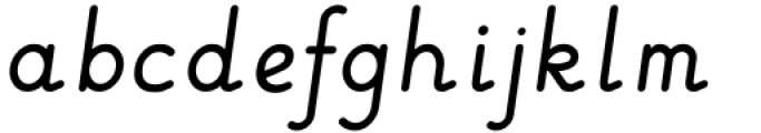 Linkpen Primary Print Italic Font LOWERCASE
