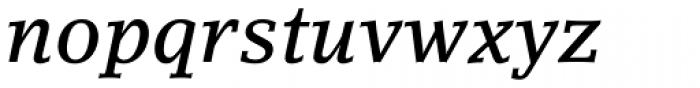 LinoLetter Medium Italic Font LOWERCASE