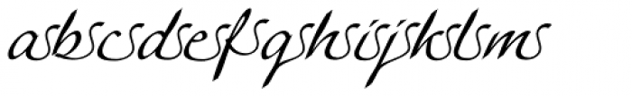Linotype Agogo Swash Four Font LOWERCASE