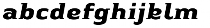 Linotype Authentic Small Serif Bold Italic Font LOWERCASE