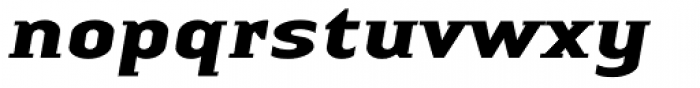 Linotype Authentic Small Serif Bold Italic Font LOWERCASE