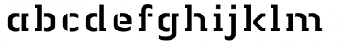 Linotype Authentic Stencil Font LOWERCASE