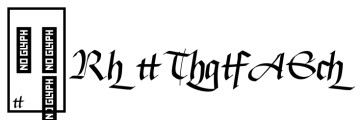 Linotype Buckingham Fraktur Regular Alternate Font OTHER CHARS