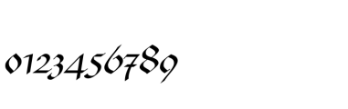 Linotype Buckingham Fraktur Regular DFR Font OTHER CHARS