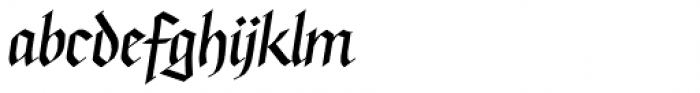 Linotype Buckingham Fraktur Regular Font LOWERCASE