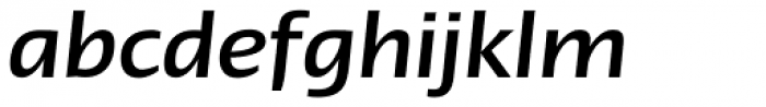 Linotype Ergo Cyrillic Medium Italic Font LOWERCASE