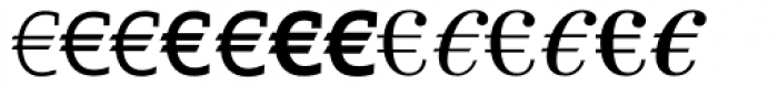 Linotype EuroFont A to F Font LOWERCASE