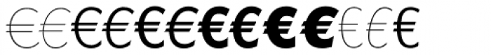 Linotype EuroFont G to P Font LOWERCASE