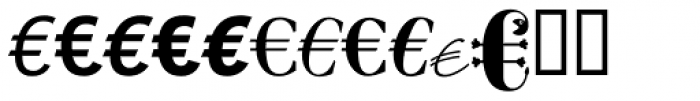 Linotype EuroFont T to Z Font LOWERCASE