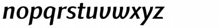Linotype Finnegan Medium Italic Font LOWERCASE