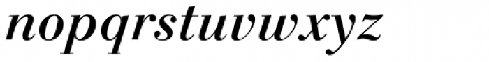 Linotype Gianotten Medium Italic Font LOWERCASE