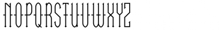 Linotype Go Tekk Thin Font UPPERCASE