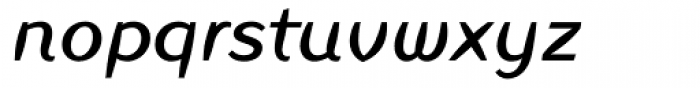 Linotype Inagur Italic Font LOWERCASE
