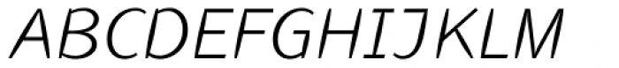 Linotype Inagur Light Italic Font UPPERCASE