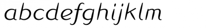 Linotype Inagur Light Italic Font LOWERCASE