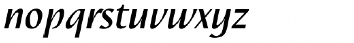 Linotype Nautilus Pro Medium Italic Font LOWERCASE