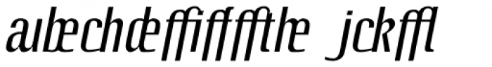 Linotype Octane Italic Addition Font LOWERCASE