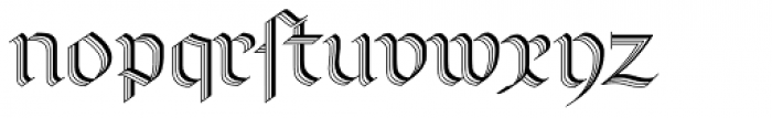 Linotype Richmond Zierschrift Regular DFR Font LOWERCASE