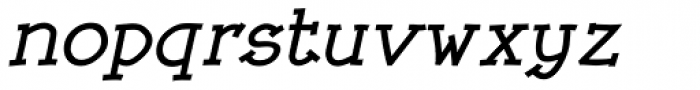 Linotype Rough Com Bold Italic Font LOWERCASE